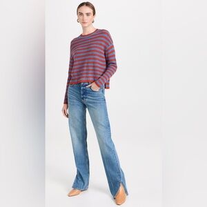 55 Autumn Cashmere
Striped Shaker Cashmere Sweater